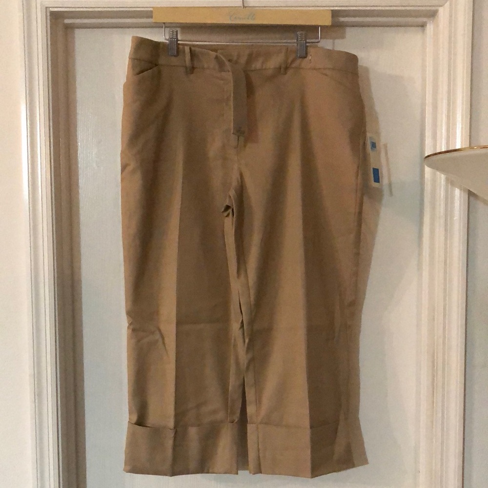 Camel Tan Cropped Pants